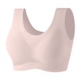 thumbnail image 1 of Sngxgn Women’s Wireless Sports Bra, Moisture-wicking Compression Support Bra(Beige,M), 1 of 4