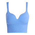thumbnail image 1 of Sngxgn Women's Workout Sports Bras Training Fitness Running Yoga Crop Tank Top(Blue,L), 1 of 6