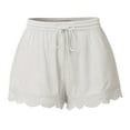 thumbnail image 1 of Sngxgn Womens Active Athletic Fit Shorts with Pockets(White,S), 1 of 7