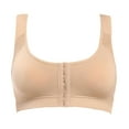 thumbnail image 1 of Sngxgn Womens Adjustable Strap Sports Bra Wireless Padded Bra Yoga Workout Crop Top(Beige,XXXXL), 1 of 5