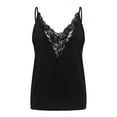 thumbnail image 1 of Sngxgn Womens Cami Top Basic V Neck Spaghetti Strap Top Camisole(Black,S), 1 of 6