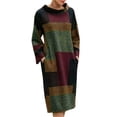thumbnail image 1 of Sngxgn Womens Casual Long Dress Short/Long Sleeve Summer Loose Maxi Dresses(Grey,L), 1 of 5