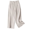 thumbnail image 1 of Sngxgn Womens Casual Pants Women High Waisted Pants Wide Leg Long Lounge Pant Trousers with Pocket(Khaki,XL), 1 of 3
