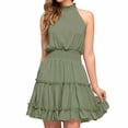 thumbnail image 1 of Sngxgn Womens Casual Sleeveless Strap Loose Adjustable Stretchy(Green,M), 1 of 8