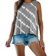 thumbnail image 1 of Sngxgn Womens Casual Summer Halter Neck Tank Tops Sleeveless Shirts Loose Fit Blouse(Grey,L), 1 of 4