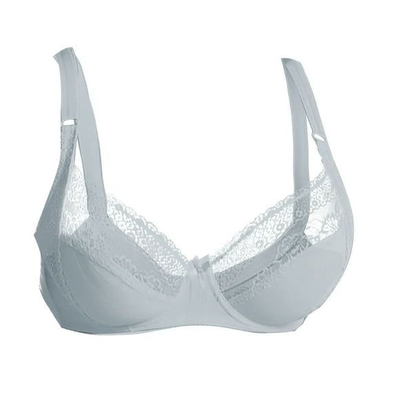 Sngxgn Womens Comfort T-Shirt Bra, Underwire Bra, Full Coverage Bras for Women(Silver,36/80)