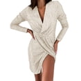 thumbnail image 1 of Sngxgn Womens Cotton Short Sleeve Casual Loose Crew Neck Beach Dress(Rose Gold,XXL), 1 of 9