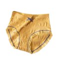 thumbnail image 1 of Sngxgn Womens Cotton Underwear High Waist Full Coverage Briefs Soft Breathable Panties Stretch Underpants(Yellow,One Size), 1 of 4