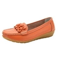 thumbnail image 1 of Sngxgn Womens Flats Dress Shoes Comfort Women Shoes Slip On Shoes for Woman Classic Shoes(Orange,41), 1 of 8