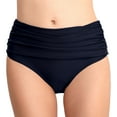 thumbnail image 1 of Sngxgn Womens High Waisted Bikini Bottoms Shorts Brief Panty(Navy,M), 1 of 3