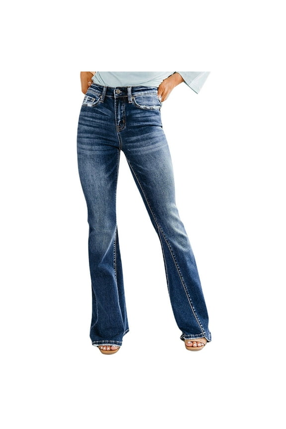 Womens High Waisted Skinny Stretch Lifting Jeans(A,XL)