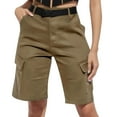 thumbnail image 1 of Sngxgn Womens Hiking Cargo Shorts Summer Half Pants Travel Shorts with Zipper Pockets(Khaki,M), 1 of 7