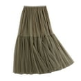 thumbnail image 1 of Sngxgn Womens Knee Length Elastic Waist Stretchy Bodycon Pencil Skirt(AG,One Size), 1 of 5