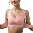 thumbnail image 1 of Sngxgn Womens Longline Sports Bra Padded Workout Crop Tank Tops(Pink,XXXL), 1 of 4
