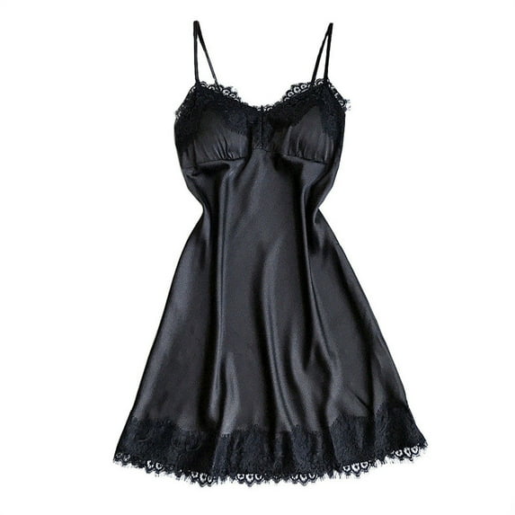 Sngxgn Womens Nightgowns Printed Sleep Shirts Cotton Night Gowns Casual Sleepwear Cute Pajamas Long Sleepdress(Black,M)