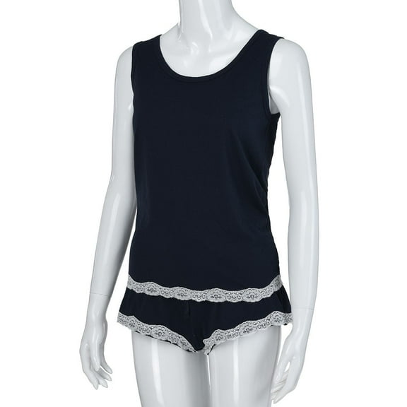 Sngxgn Womens Pajamas Pajama Sets for Women Soft Button up Womens Loungewear Set with Pockets(Blue,M)