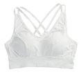 thumbnail image 1 of Sngxgn Womens Satin Full Coverage Bra,S upport Underwire Bra(White,One Size), 1 of 4