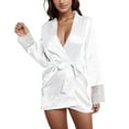 thumbnail image 1 of Sngxgn Womens Sleeveless Long Nightgown Wide Strap Loose Sleepshirt(White,L), 1 of 3