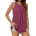 thumbnail image 1 of Sngxgn Womens Sleeveless Tank Tops Layering Tanks Undershirt Tank Top(Purple,S), 1 of 8