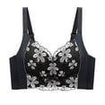 thumbnail image 1 of Sngxgn Womens Smooth Light Bra Underwire T-shirt Bra(Black,40/90C), 1 of 2