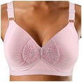 thumbnail image 1 of Sngxgn Womens Smooth Light Bra Underwire T-shirt Bra(Pink,40), 1 of 4