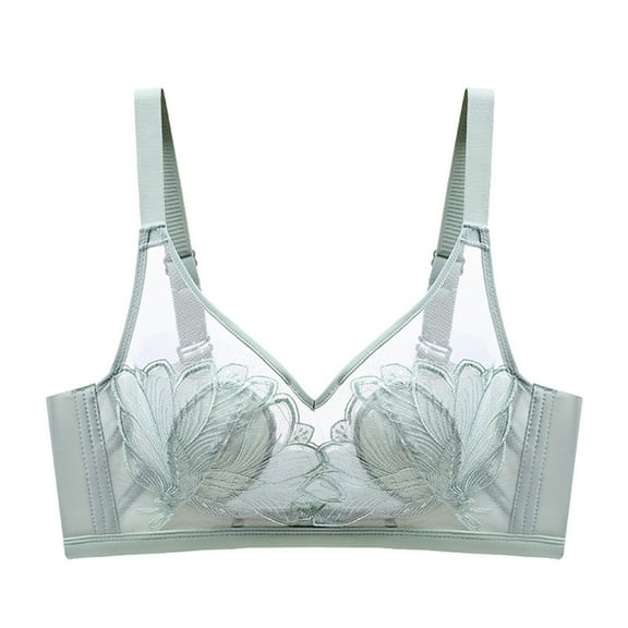 Sngxgn Womens Smooth Underwire Bra, Smoothing Full-Coverage Bra(Green,36/80)