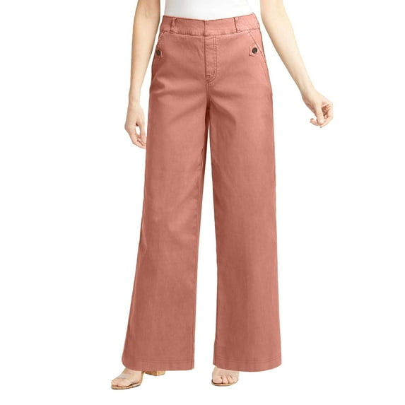 Sngxgn Womens Soft Pants Relaxed Fit Comfort Wear for Daily Styling(Orange,M)