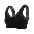 thumbnail image 1 of Sngxgn Womens' Sports Bra Longline Wirefree Padded with Medium Support(Black,A), 1 of 5