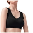 thumbnail image 1 of Sngxgn Womens' Sports Bra Longline Wirefree Padded with Medium Support(Black,One Size), 1 of 9