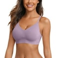 thumbnail image 1 of Sngxgn Womens' Sports Bra Longline Wirefree Padded with Medium Support(Purple,M), 1 of 4