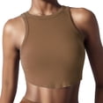 thumbnail image 1 of Sngxgn Womens Sports Bras for Women Medium Support Wireless Bra Padded Bralettes for Women(Brown,S), 1 of 4