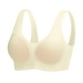 thumbnail image 1 of Sngxgn Womens Strappy Longline Sports Bra - Wirefree Padded Crop Tank Top Workout Yoga Bras(Beige,XL), 1 of 8