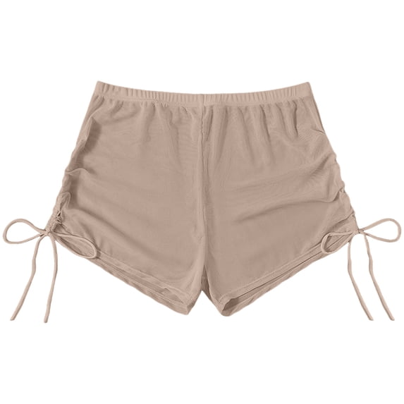 Sngxgn Womens Swim Board Shorts Tankini Swimsuit Tummy Control Swim Trunks(Coffee,XL)