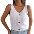 thumbnail image 1 of Sngxgn Womens Tank Top Camisole Spaghetti Strap Tops Basic Crew Neck Back Camis(White,M), 1 of 5