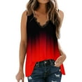 thumbnail image 1 of Sngxgn Womens Tank Top V Neck Basic Camisole(Red,L), 1 of 5