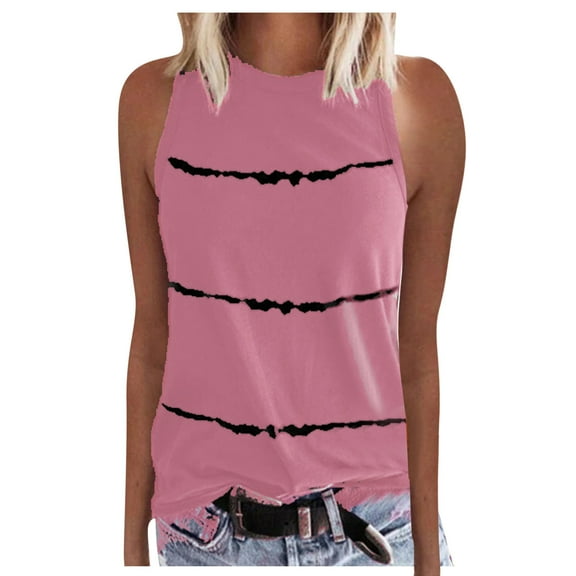 Sngxgn Womens Tank Tops V Neck Camisole Spaghetti Strap Top Summer Basic Blouse(Pink,XXXXL)