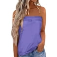 thumbnail image 1 of Sngxgn Womens Tank Tops V Neck Camisole Spaghetti Strap Top Summer Basic Blouse(Purple,S), 1 of 5