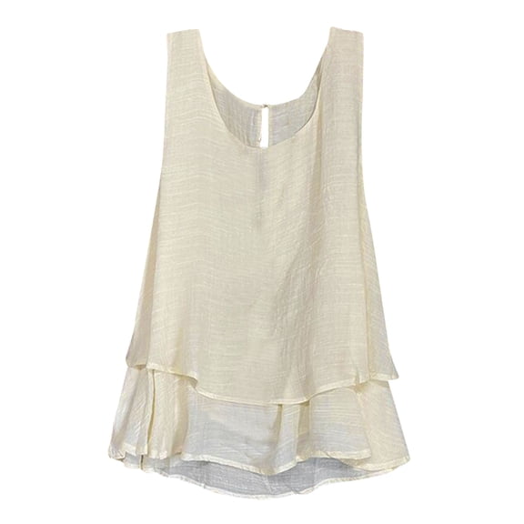 Sngxgn Womens Tops - Scoop Neck Cami - Tank Top for Women, Camisole for Women, Tummy Control Shapewear(White,XXL)