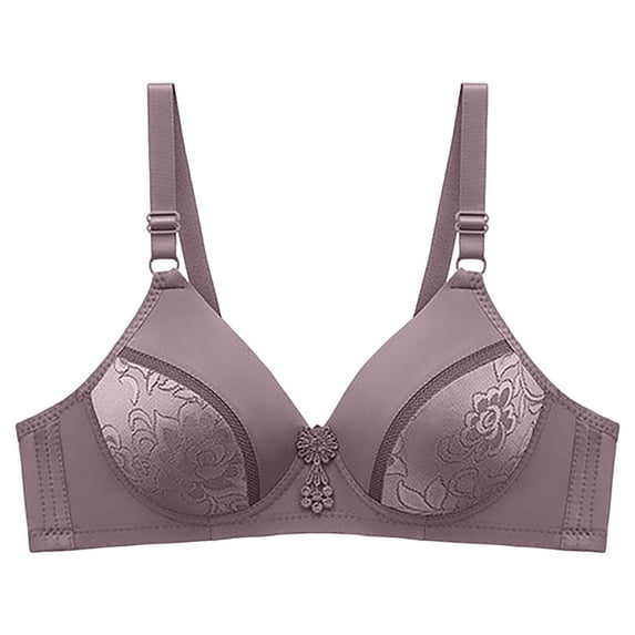 Sngxgn Womens Wireless Bra, Comfort Shaping Full Figure Wire-Free Bra(Grey,42)