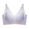 thumbnail image 1 of Sngxgn Womens Wireless Bra, Comfort Shaping Full Figure Wire-Free Bra(White,36), 1 of 2