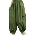 thumbnail image 1 of Sngxgn Womens Yoga Pants Wide Leg Loose Comfy Lounge Pants Workout Sweatpants for Women with Pockets(Green,L), 1 of 5