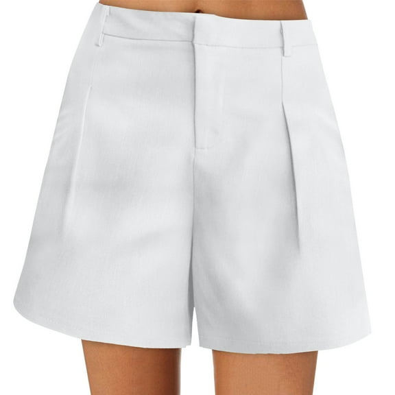 Sngxgn Womens Yoga Shorts Loose Comfy Drawstring Lounge Shorts with Pockets(White,M)
