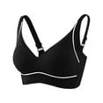 thumbnail image 1 of Sngxgn Workout Sports Bras Women Removable Backless Strappy Light Support Gym Fitness Yoga Crop Bra(Black,XL), 1 of 8