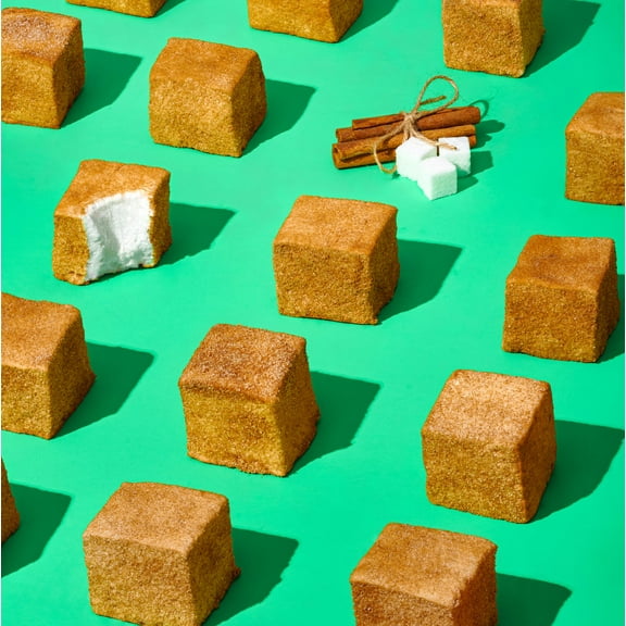 The Marshmallow Shop Handcrafted Snickerdoodle Marshmallows, Kosher Cinnamon Snack Treat, 6-Pack
