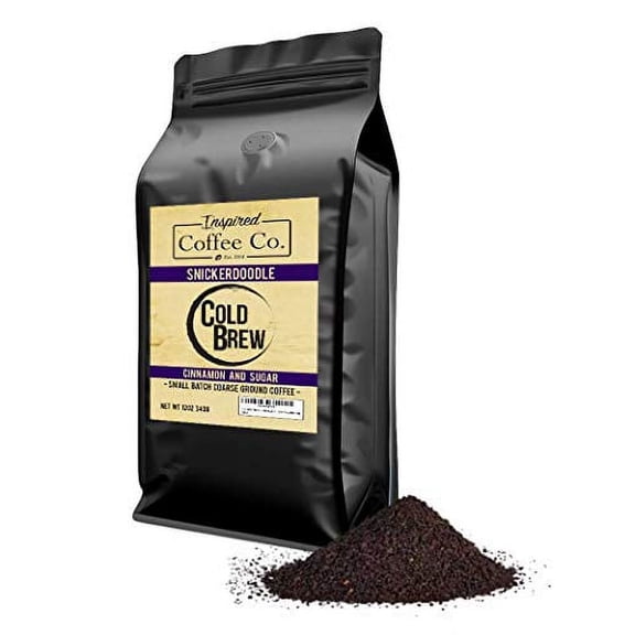 Snickerdoodle - Flavored Cold Brew Coffee - Inspired Coffee Co. - Coarse Ground Coffee - 12 oz. Resealable Bag