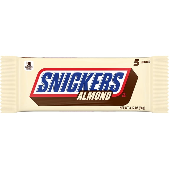 Snickers Almond Fun Size Chocolate Bars, 5 pk - 3.12 oz