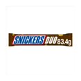 thumbnail image 1 of Snickers Caramel, Nougat & Peanuts Chocolate Snack Bar Duo 83.4g (pack of 32), 1 of 2