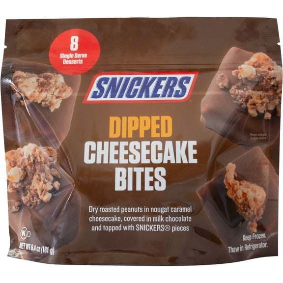 Snickers Cheesecake Bites