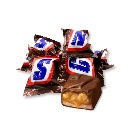 Snickers Chocolate Candy Bar - Mini Size, 25 lb