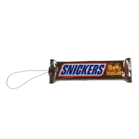 Snickers Decoupage Ornament, 4 inches Tall, Faux Food, Plastic, Brown, Novelty Ornament